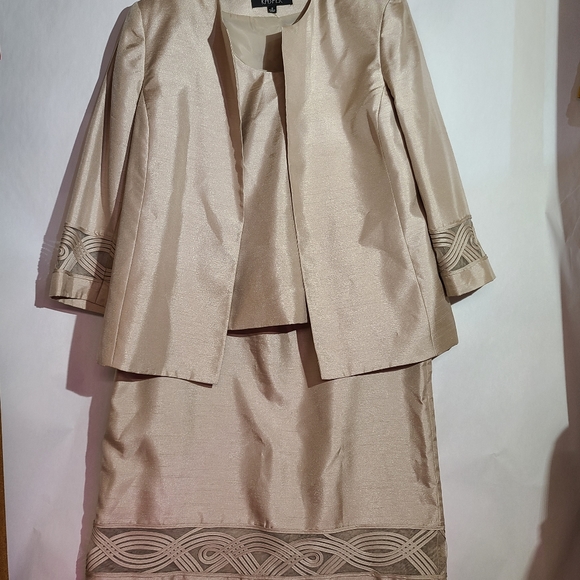 Kasper 3 piece suit set skirt and jacket formal wear - Picture 2 of 15